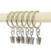 Ya Jin 20 Pack Metal Plating Curtain Rings Hanging Shower Ring Gold Internal Diameter 1.77" Gold - B077G8NGPK